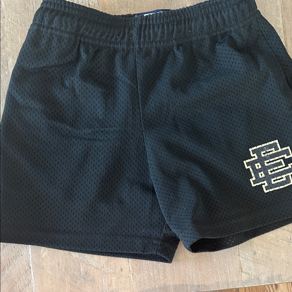Eric Emanuel Black Mesh Kids Shorts